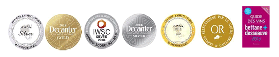 Domaine-Gremillet-Récompenses