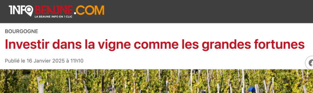 Devenez propriétaire de vignes